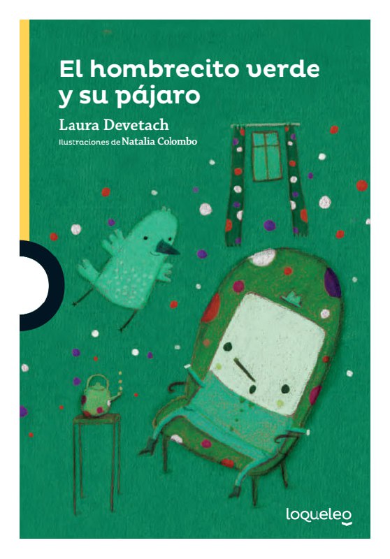 Portada ampliada de El hombrecito verde y su pájaro