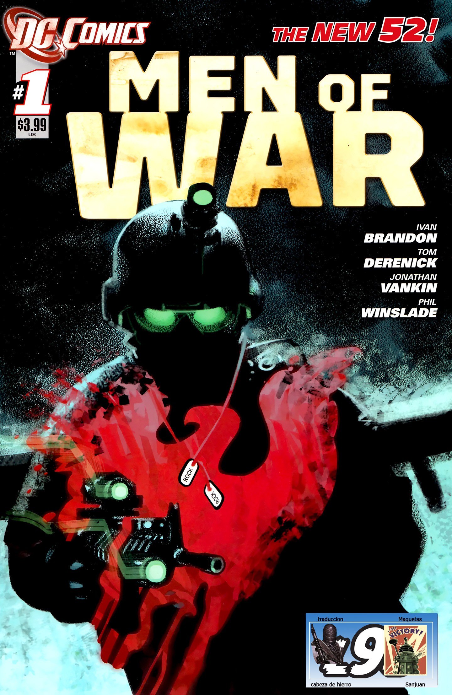 Portada ampliada de Men of War (NuDC)(Ed.DC)(2011-12)