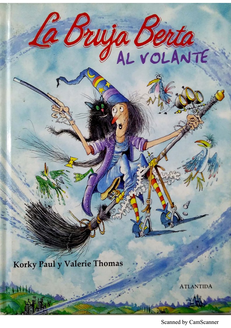 Portada ampliada de La Bruja Berta AL VOLANTE