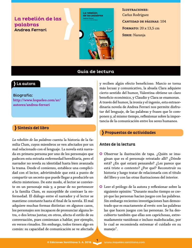 Portada ampliada de La rebelión de las palabras