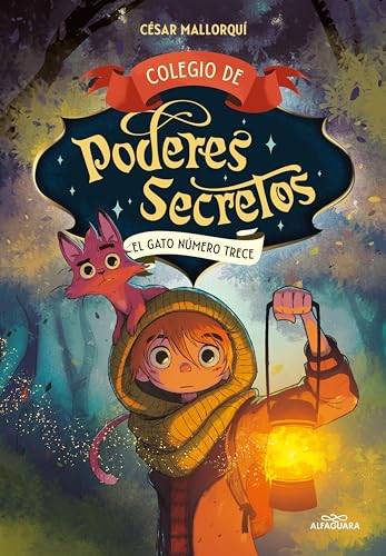 Portada ampliada de Colegio de poderes secretos. El gato número trece