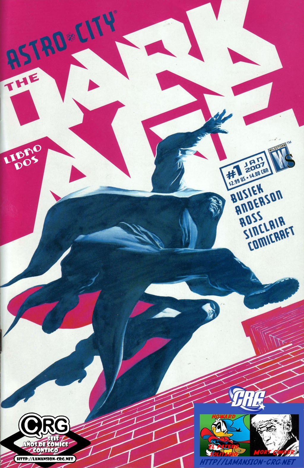 Portada ampliada de Astro City - The Dark Age - Libro Dos (de K.Busiek y B.E.Anderson)(Ed.Wildstorm)(2007)