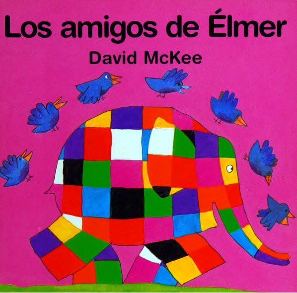 Portada ampliada de Los amigos de Élmer