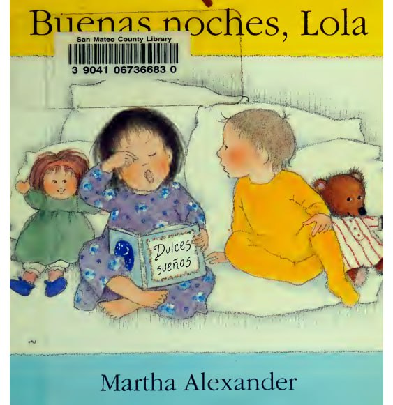 Portada ampliada de Buenas noches, Lola