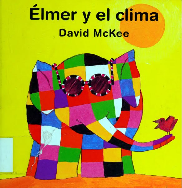 Portada ampliada de Élmer y el clima