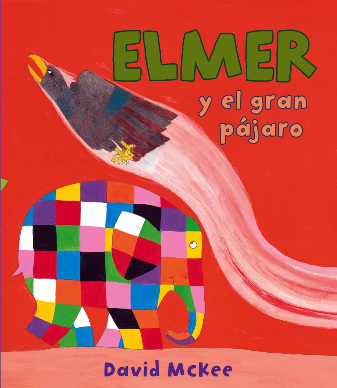 Portada ampliada de ELMER y el gran pájaro