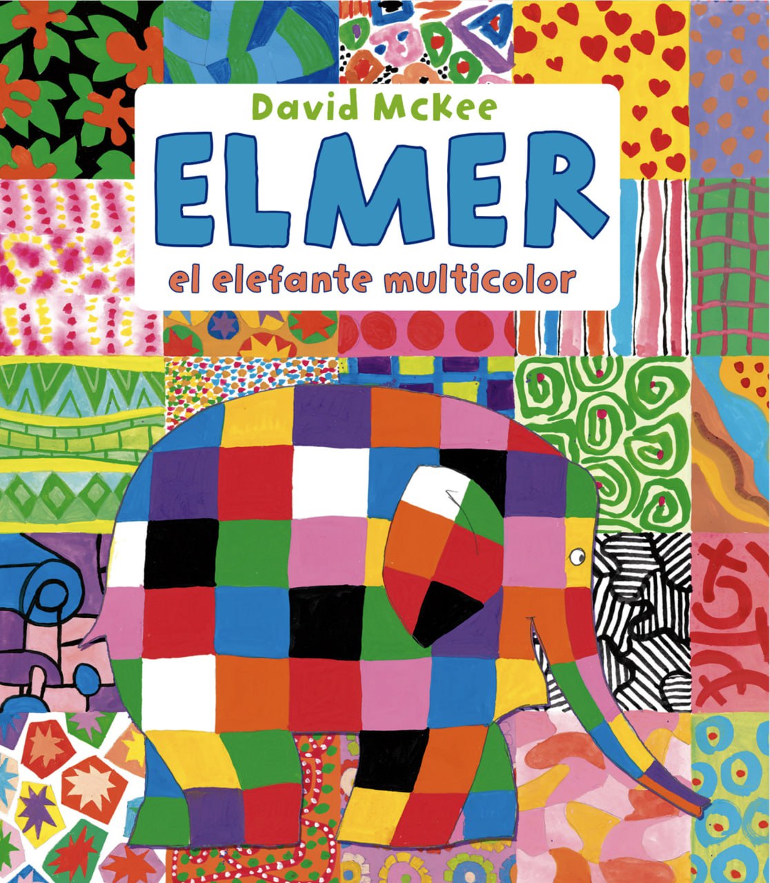 Portada ampliada de ELMER el elefante multicolor