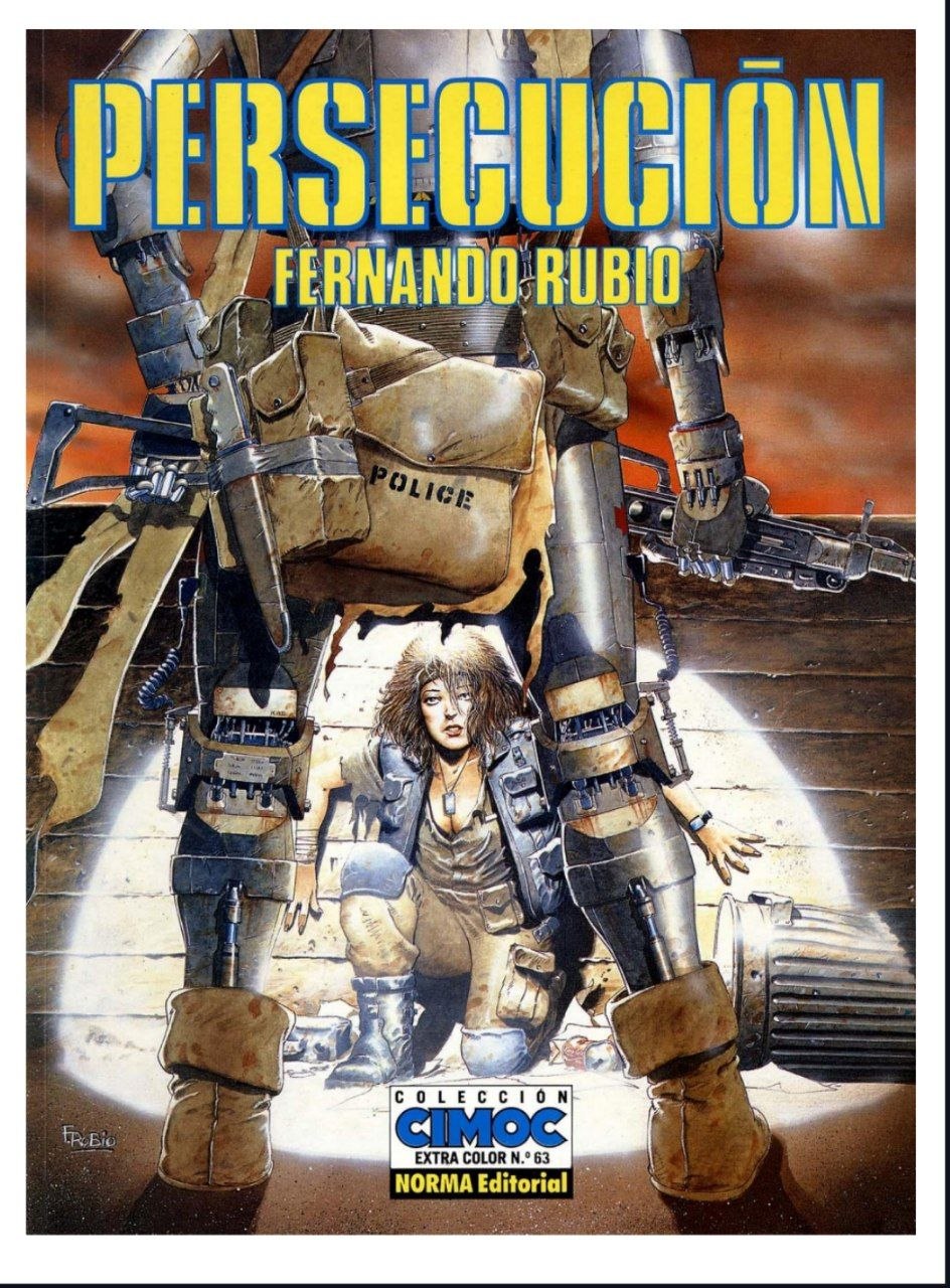 Portada ampliada de Persecución (Fernando Rubio)