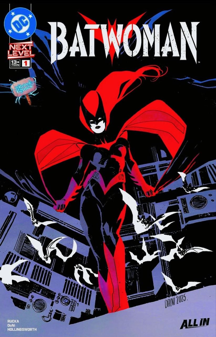 Portada ampliada de Batwoman Volumen 3 #1 Batwoman. Hija. Hermana. Soldado. Heroína. Pero desde los diez años, Kate Kane vive bajo la sombra de una profecía y las maquinaciones de una religión que anhela el fin de todas las cosas. ¿Cómo se lucha contra el diablo cuando el diablo es real? ¿Y cómo se le gana? Traducción: MAXPMORE Maqueta: CLAMA