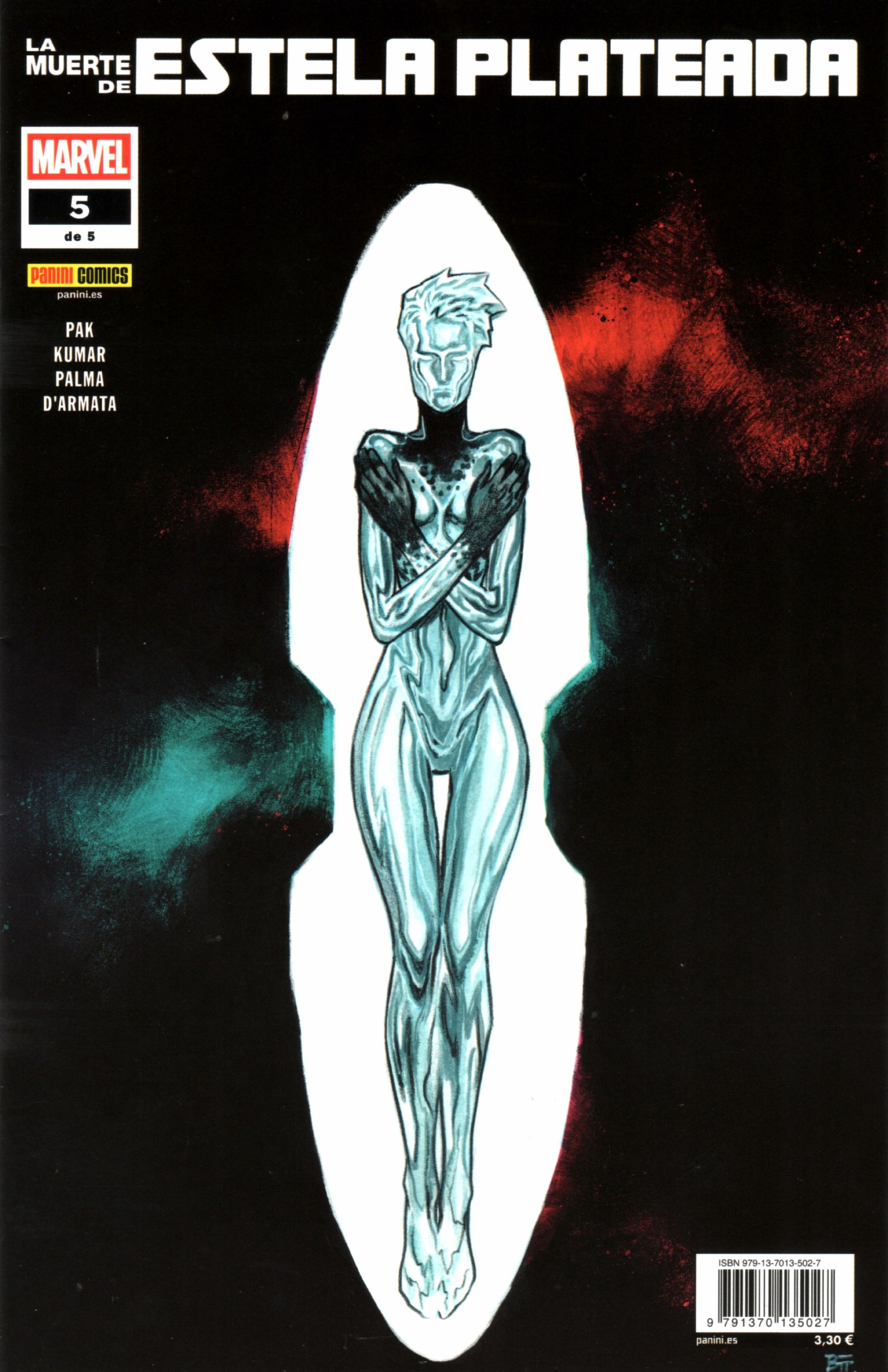 Portada ampliada de La Muerte de Estela Plateada 5 de 5(CRG)