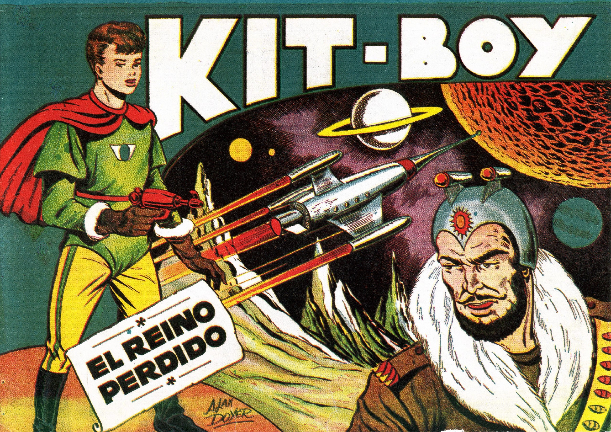 Portada ampliada de Kit-Boy (1ra Serie)(de J.Espinosa aka Alan Doyer)(Ed.Soriano)(1956)