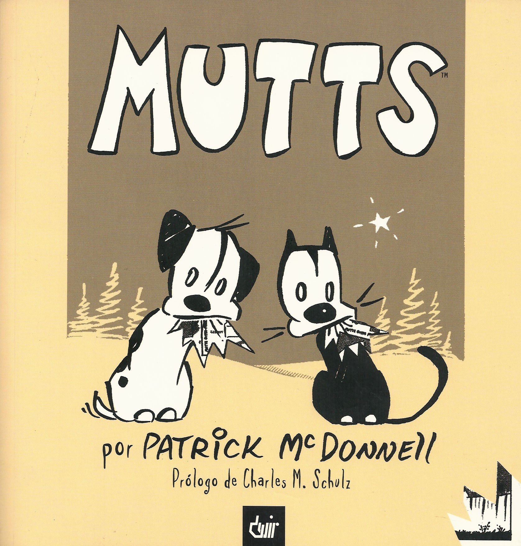 Portada ampliada de Mutts (de P.McDonnell)(Ed.Devir Iberia)(2003)