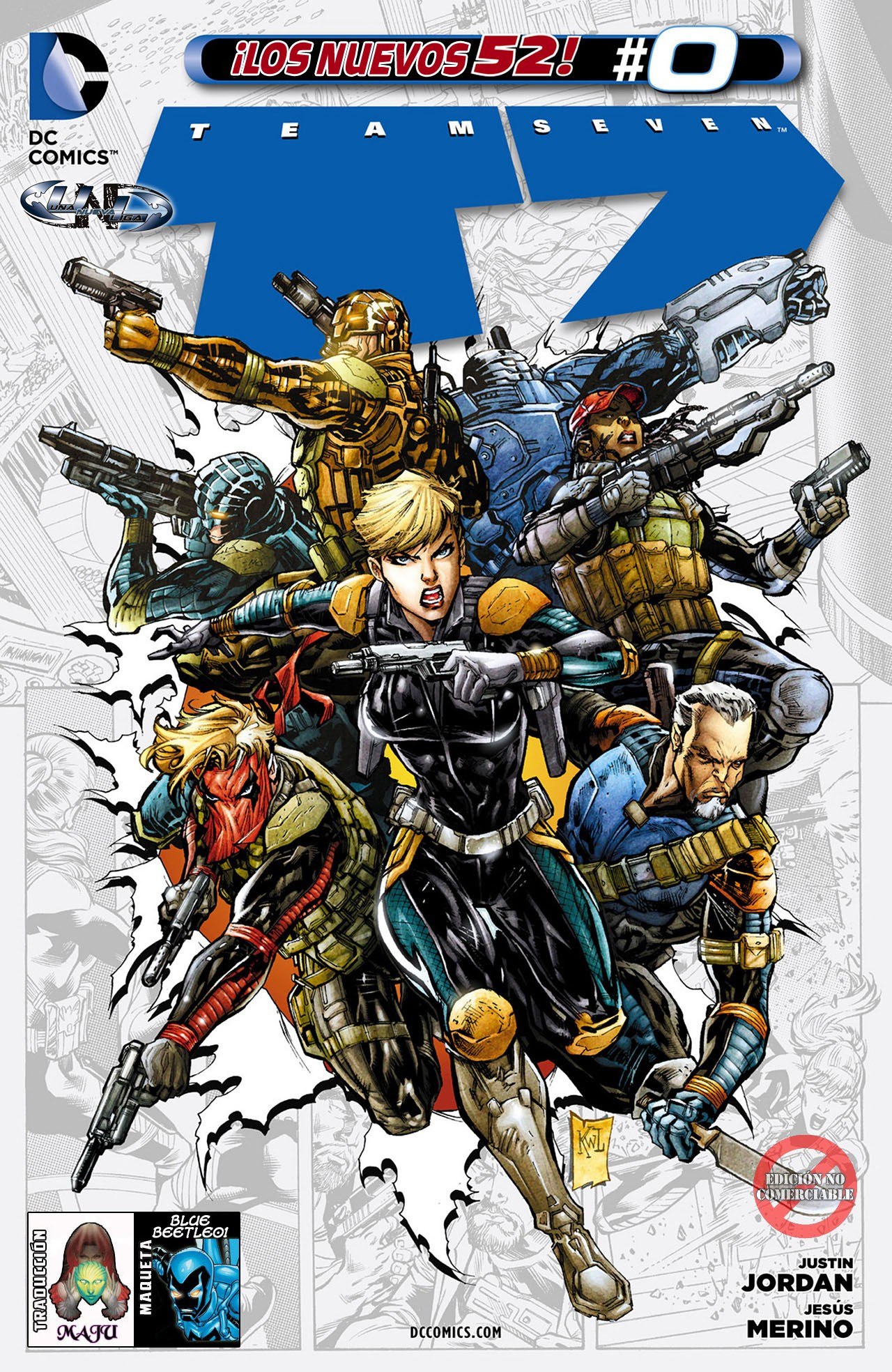 Portada ampliada de TEAM SEVEN #
