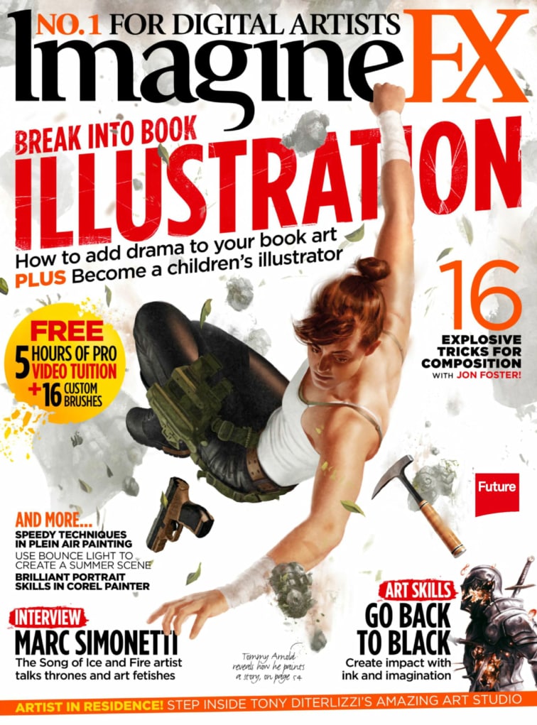 Portada ampliada de ImagineFX Illustration