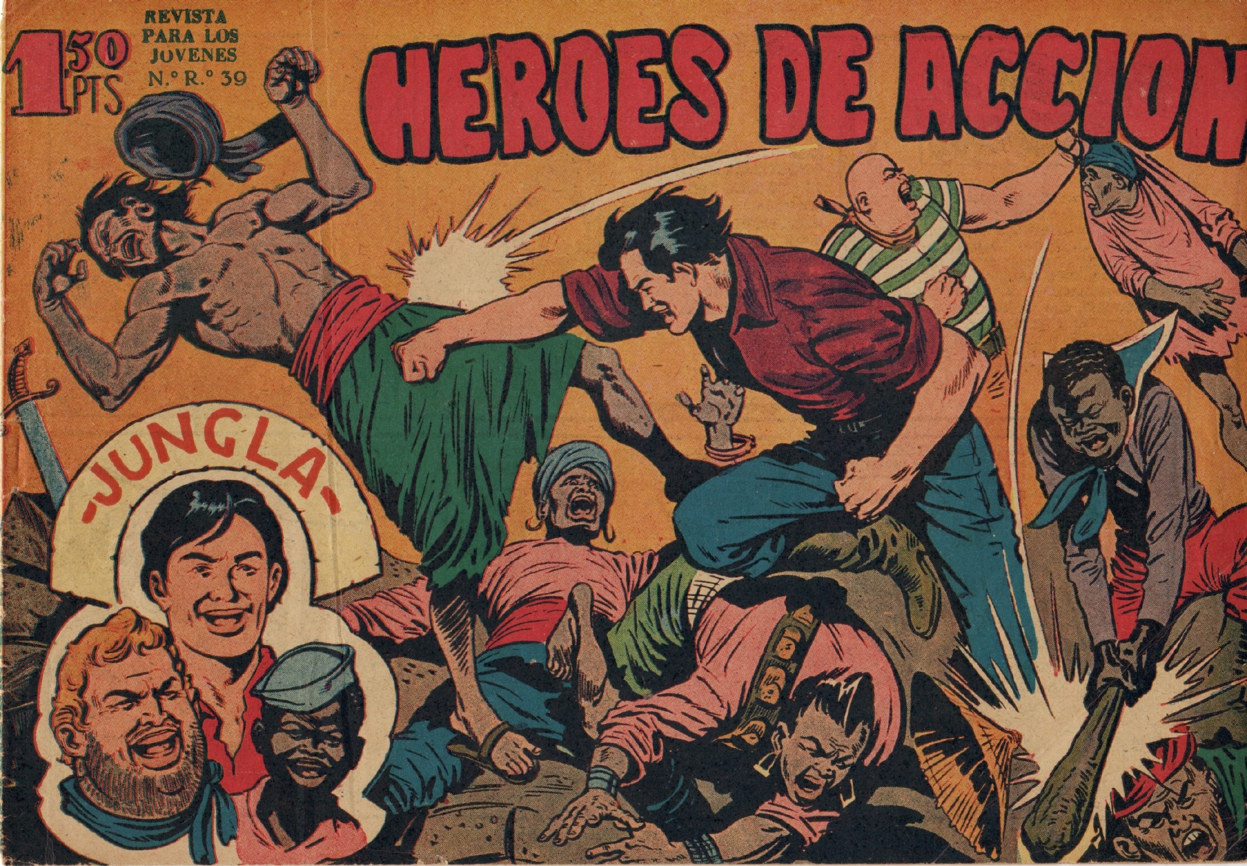 Portada ampliada de HEROES DE ACCION
