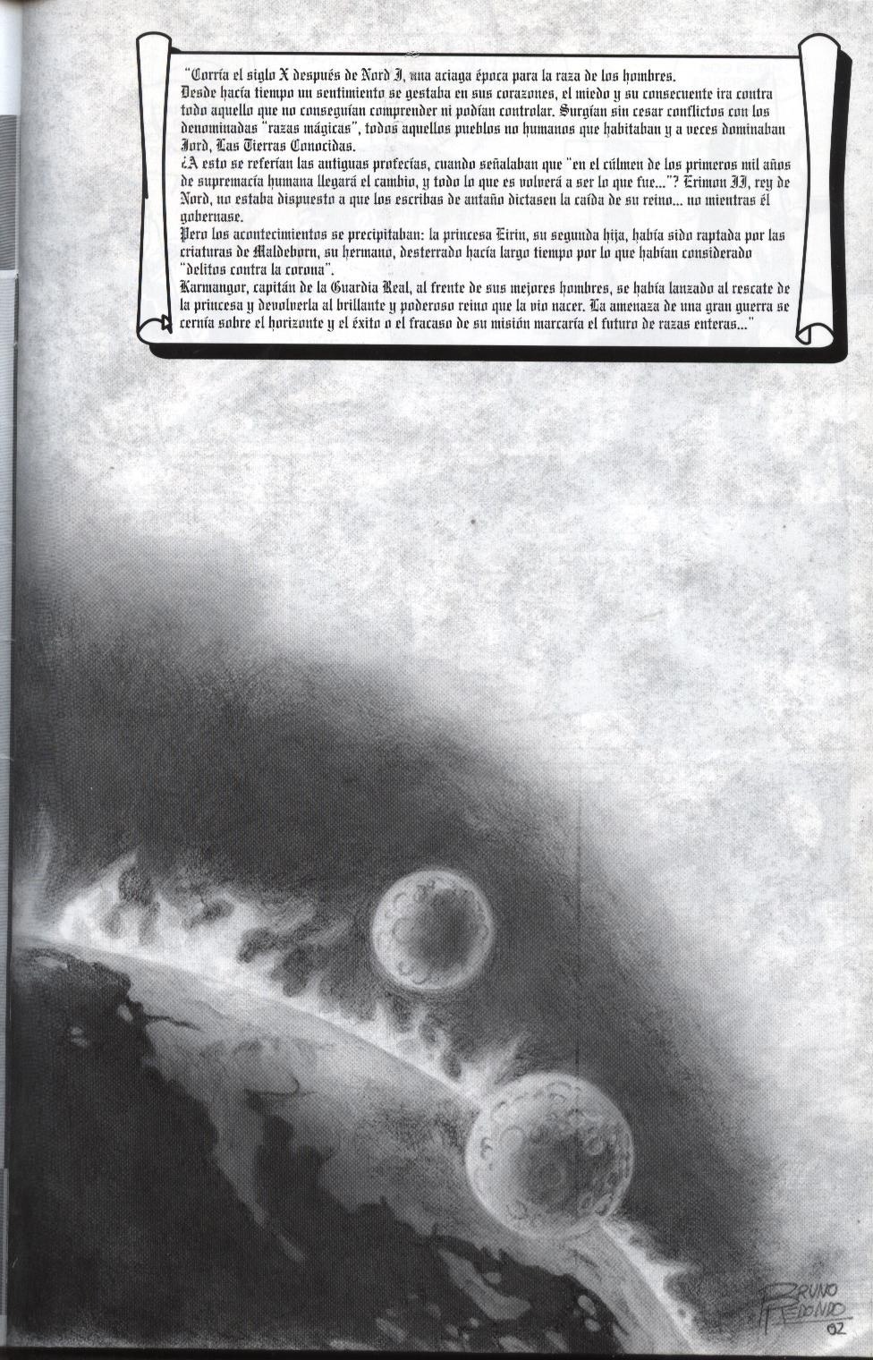 Portada ampliada de Wendal (de B.Redondo)(Ed.Dolmen)(2003-04)
