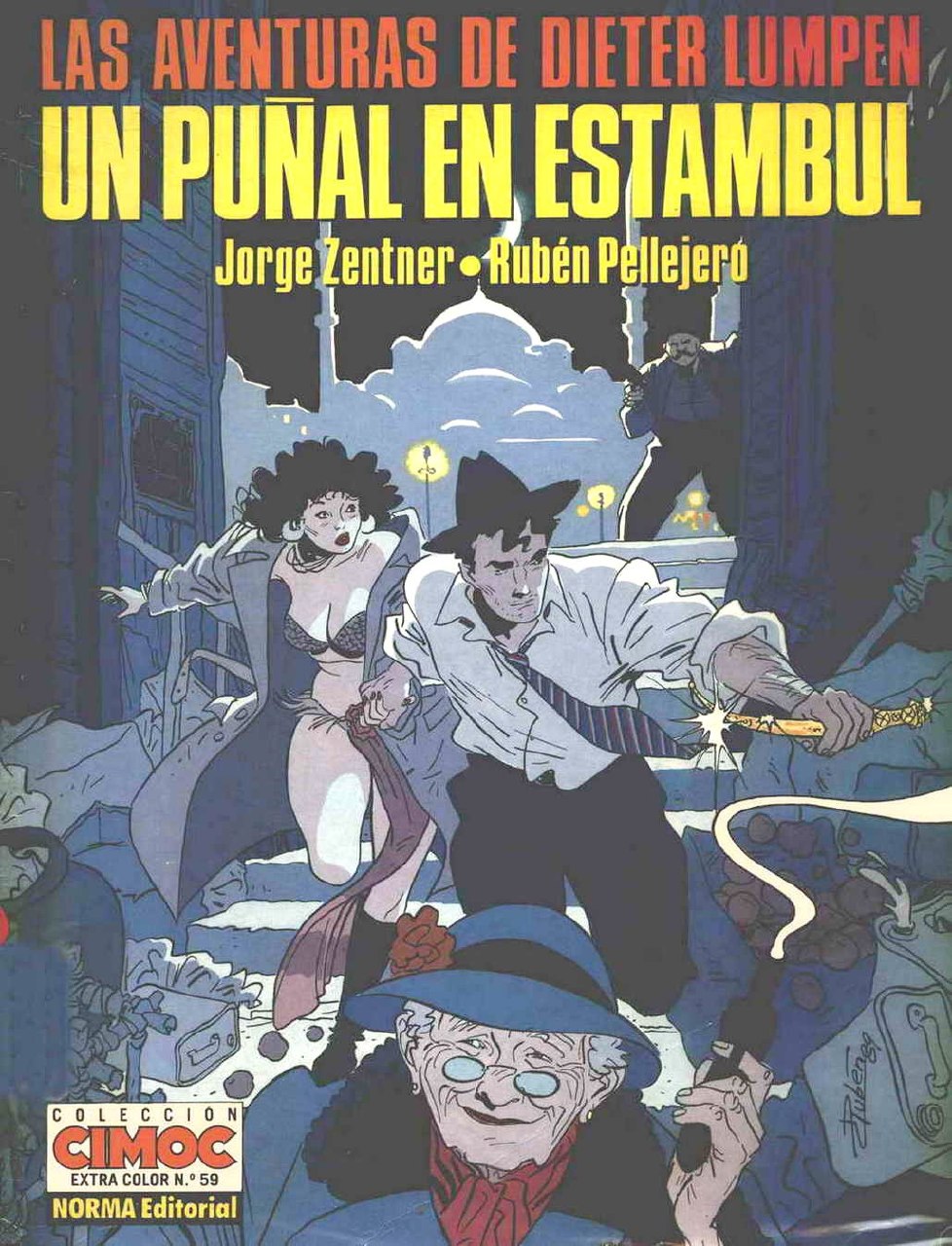 Portada ampliada de LAS AVENTURAS DE DIETER LUMPEN UN PUÑAL EN ESTAMBUL