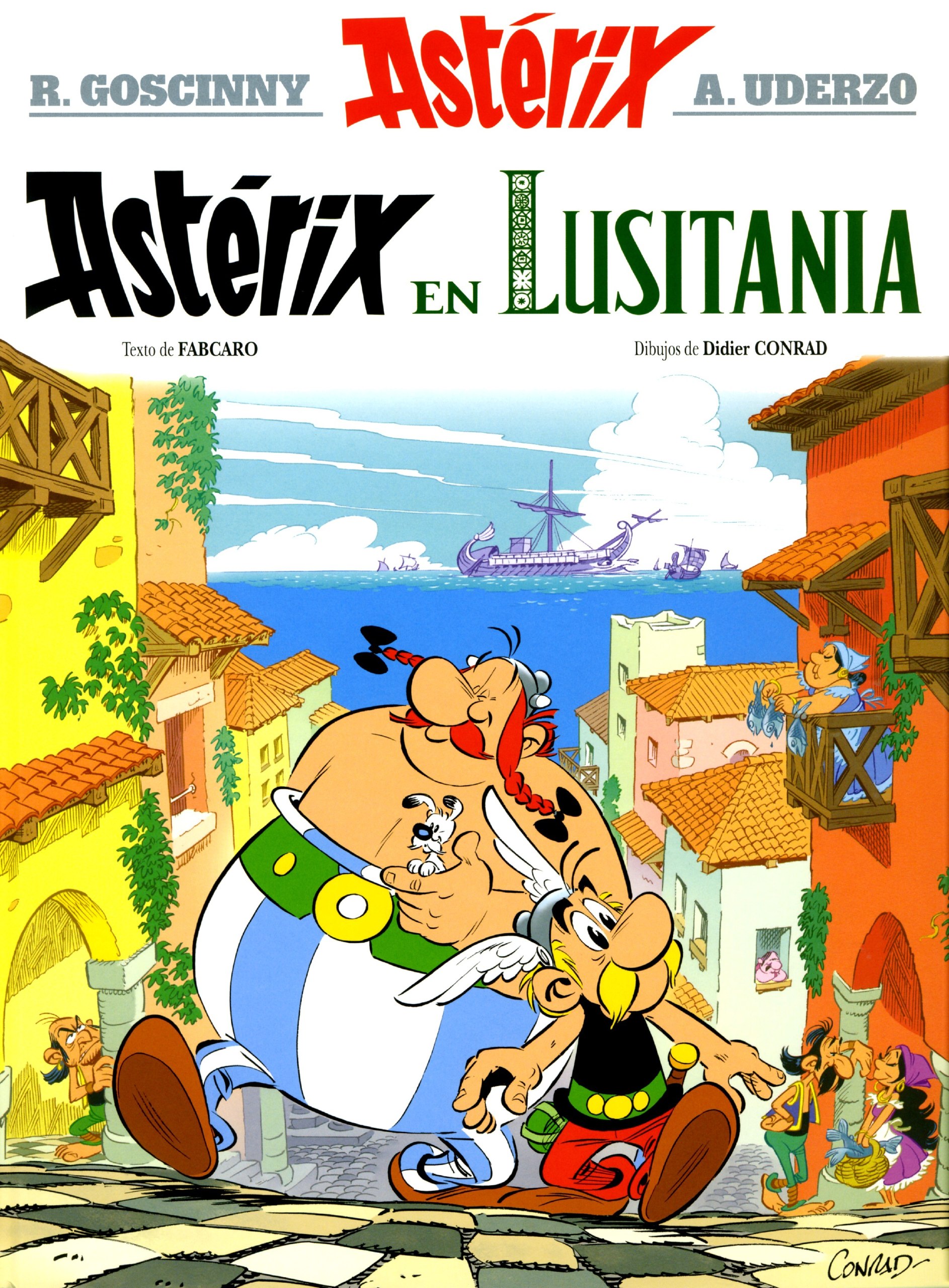 Portada ampliada de Astérix en Lusitania