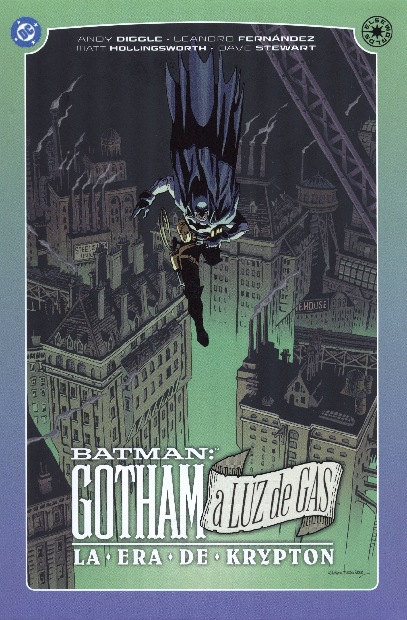 Portada ampliada de BATMAN: GOTHAM a LUZ de GAS LA ERA DE KRYPTON