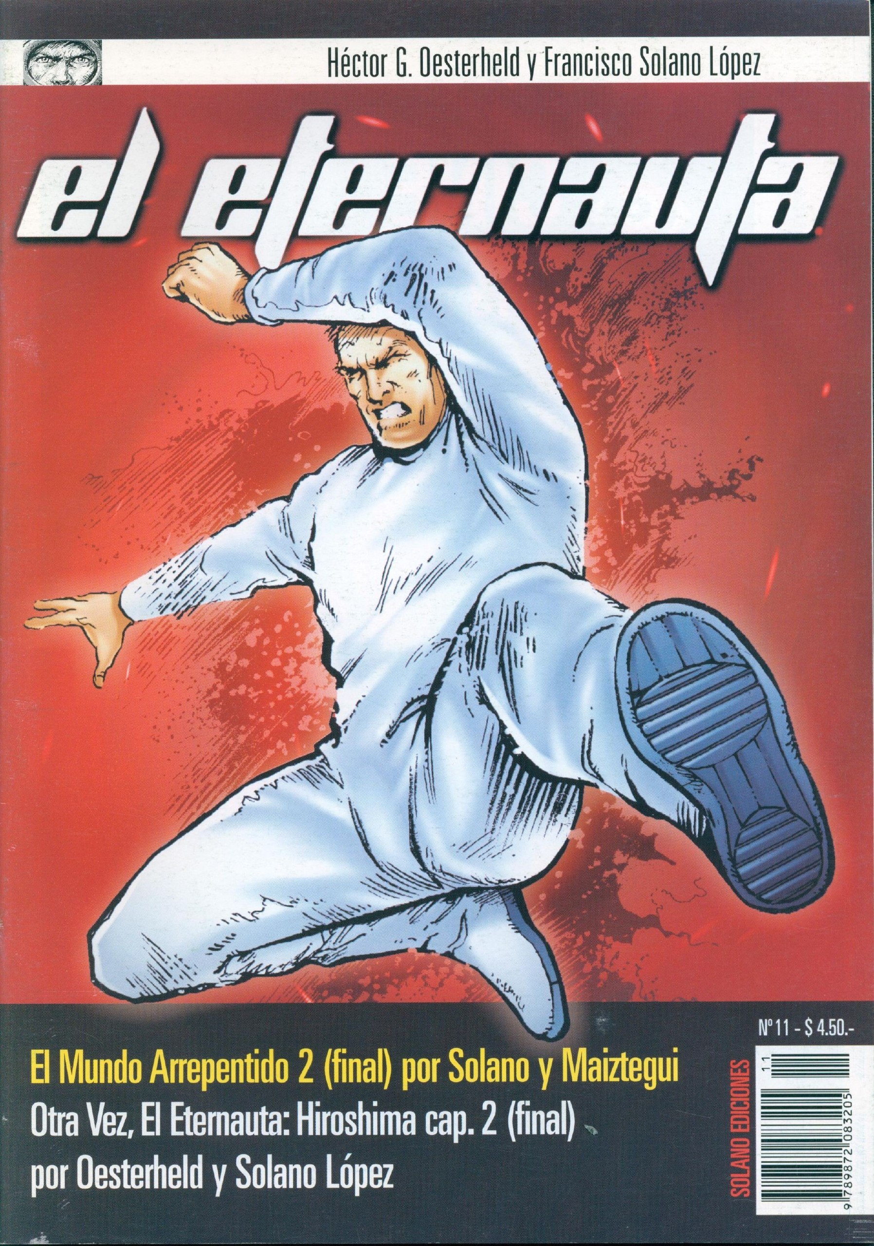 Portada ampliada de el eternauta