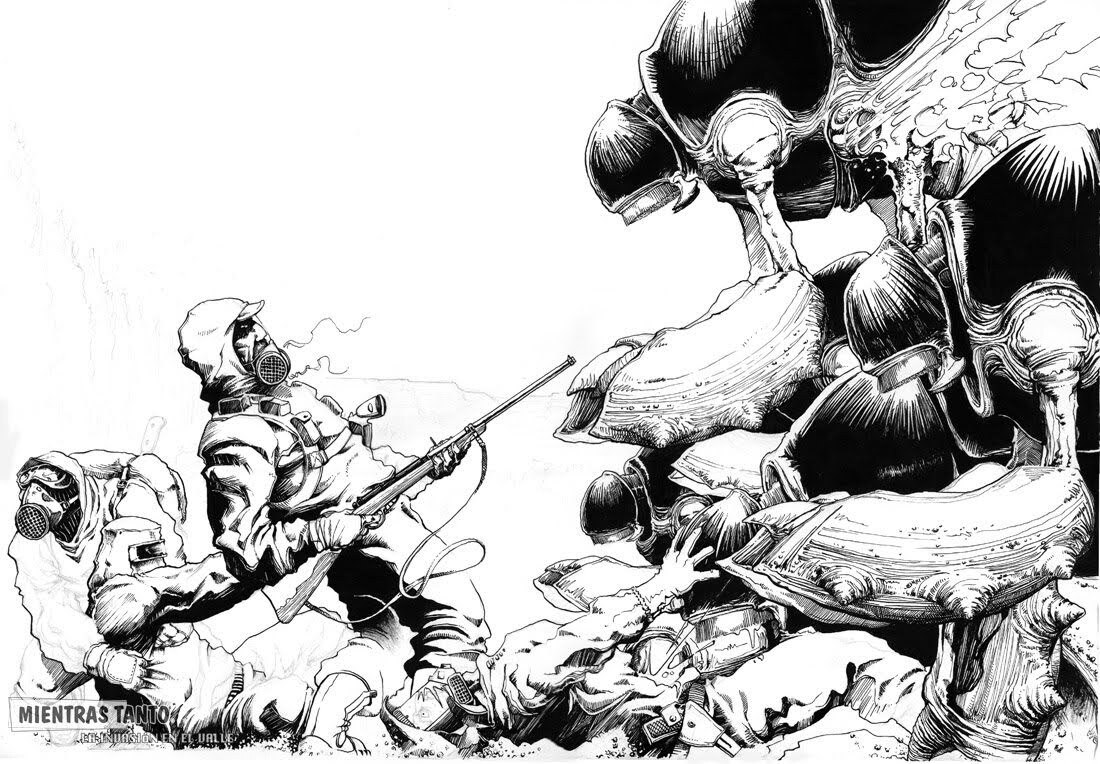 Portada ampliada de EL ETERNAUTA - BOCETOS
