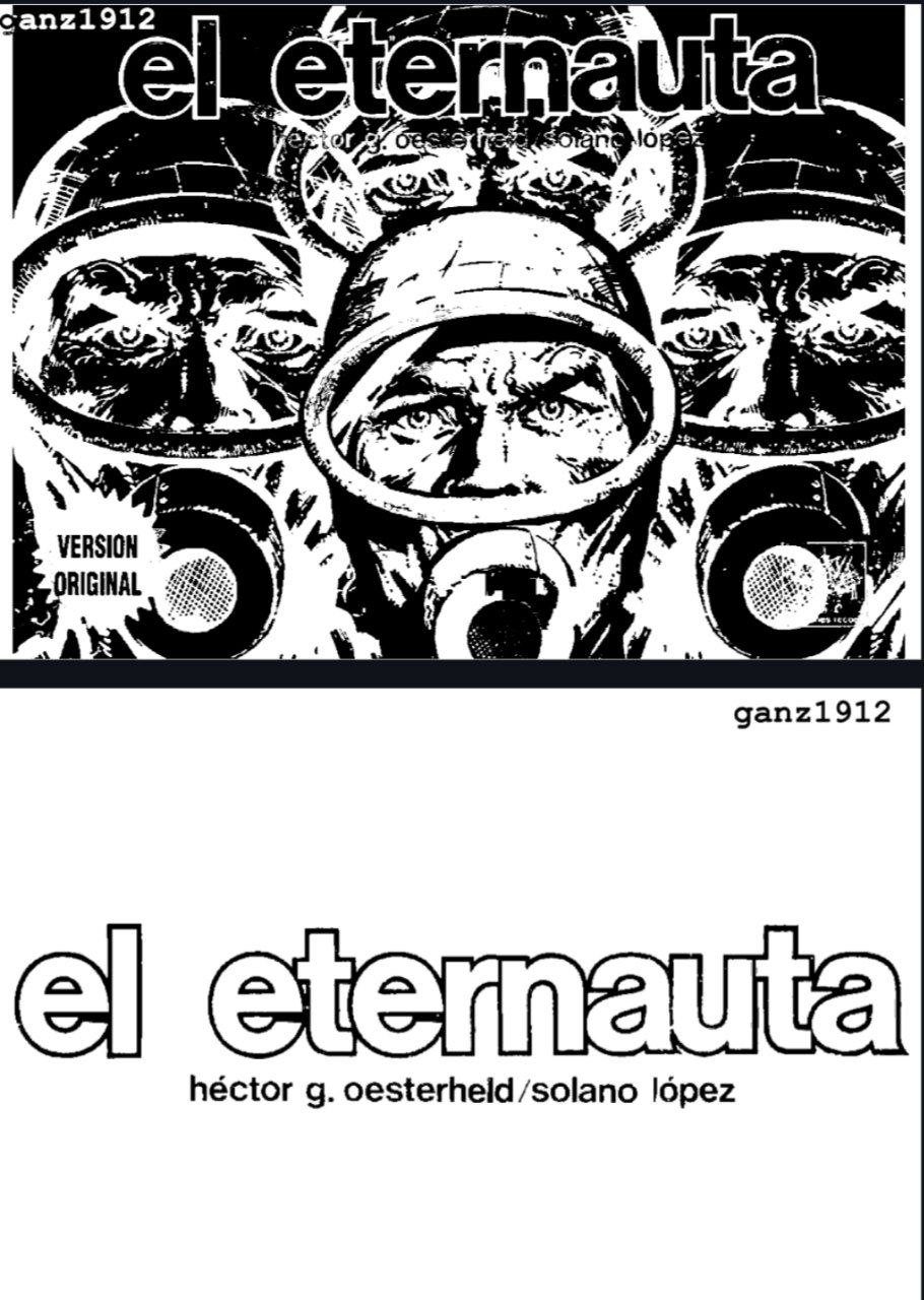 Portada ampliada de el eternauta