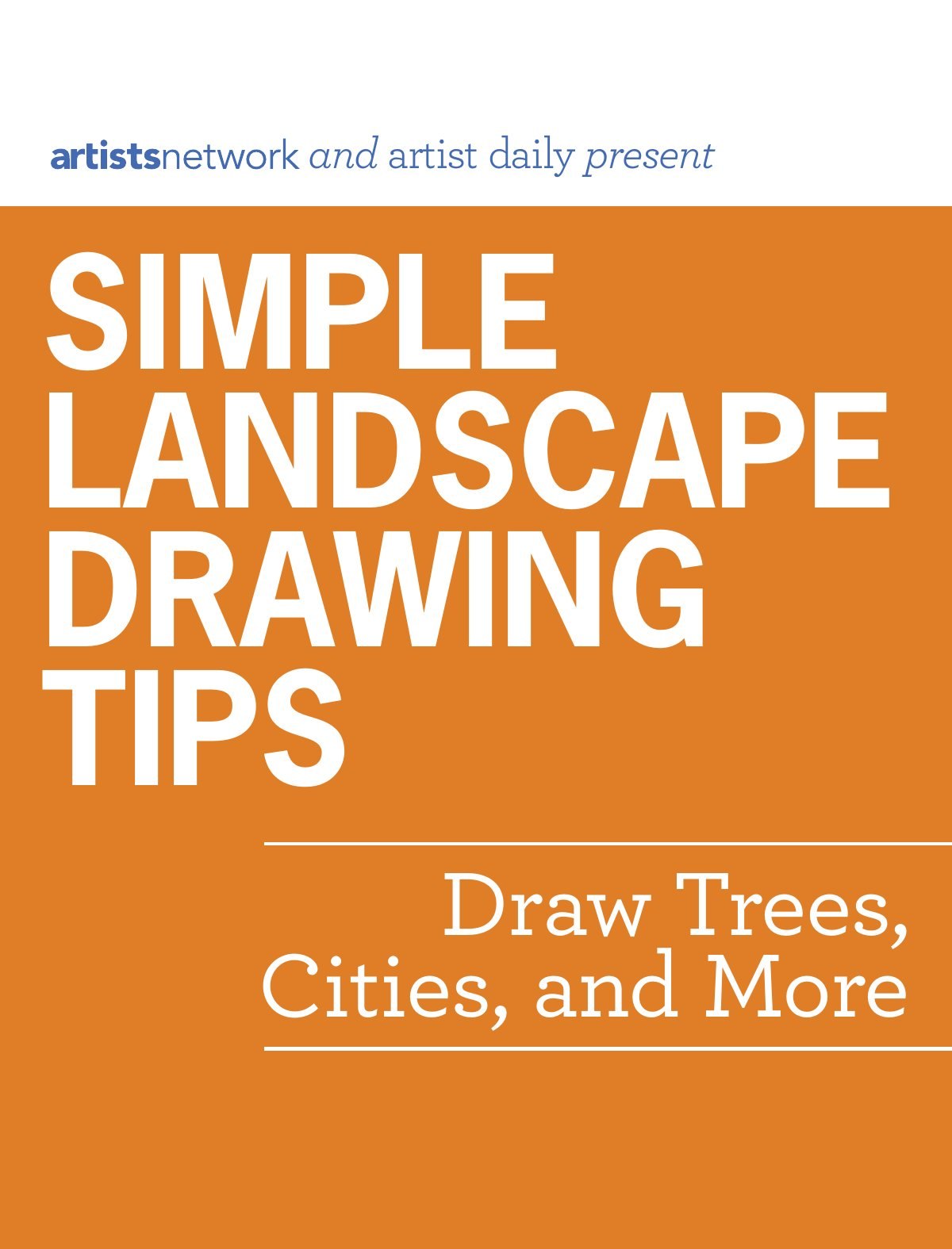 Portada ampliada de SIMPLE LANDSCAPE DRAWING TIPS