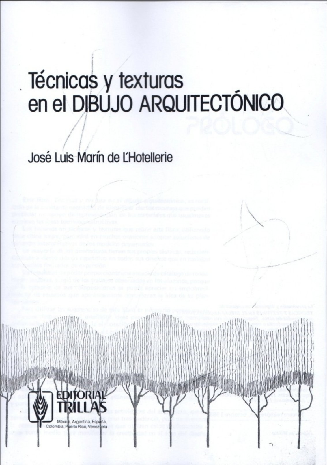 Portada ampliada de Técnicas y texturas en el DIBUJO ARQUITECTÓNICO