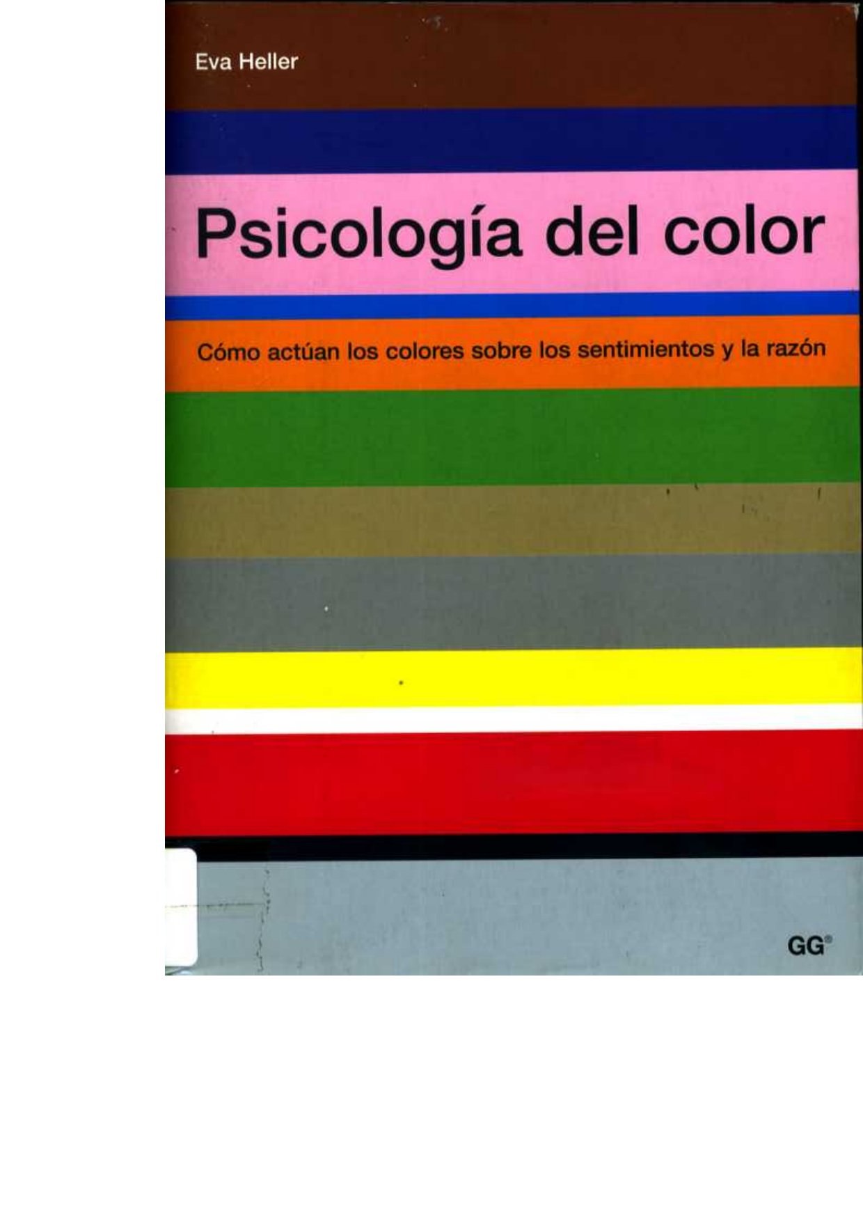 Portada ampliada de Psicología del color
