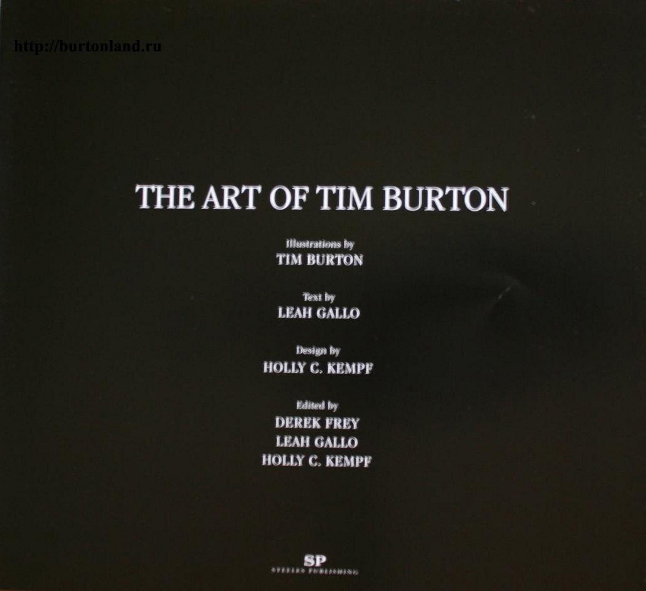 Portada ampliada de THE ART OF TIM BURTON