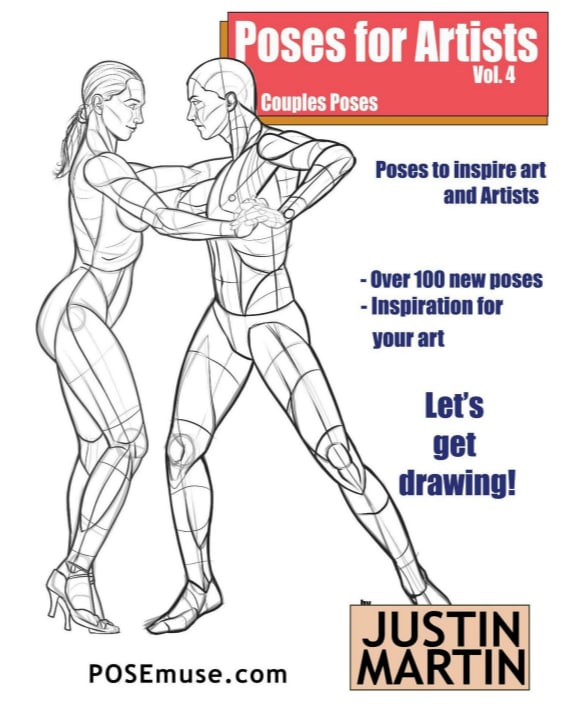 Portada ampliada de Poses for Artists Vol. 4