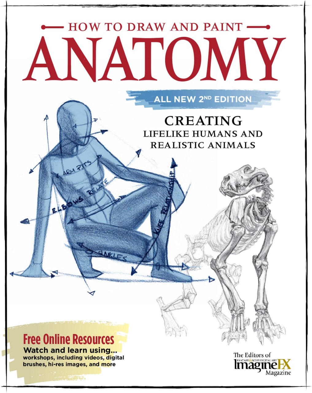 Portada ampliada de HOW TO DRAW AND PAINT ANATOMY