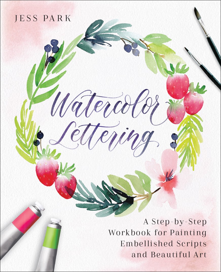 Portada ampliada de Watercolor Lettering