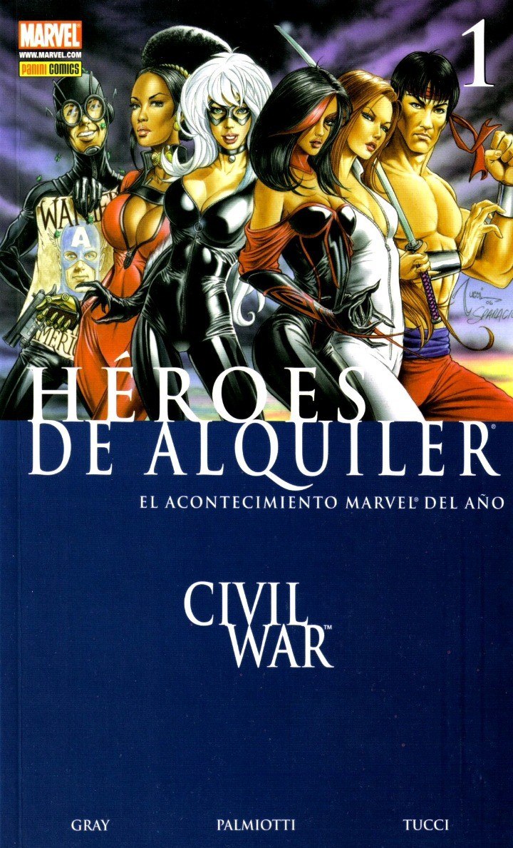 Portada ampliada de HEROES DE ALQUILER CIVIL WAR