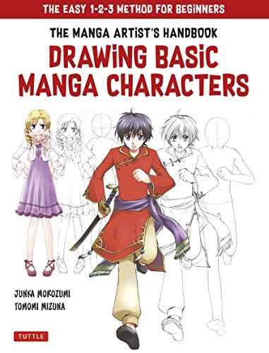 Portada ampliada de THE MANGA ARTIST'S HANDBOOK DRAWiNG BASiC MANGA CHARACTERS