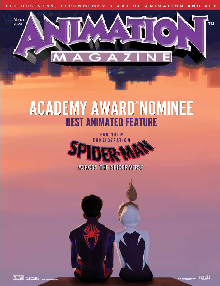 Portada ampliada de ANIMATION MAGAZINE