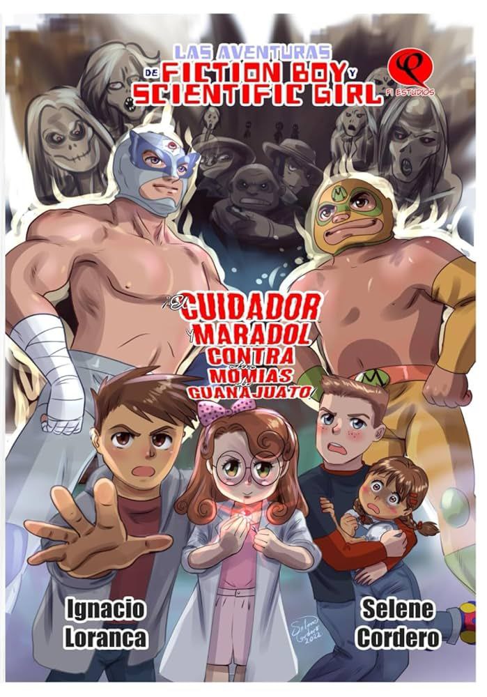 Portada ampliada de LAS AVENTURAS de FICTION BOY & SCIENTIFIC GIRL