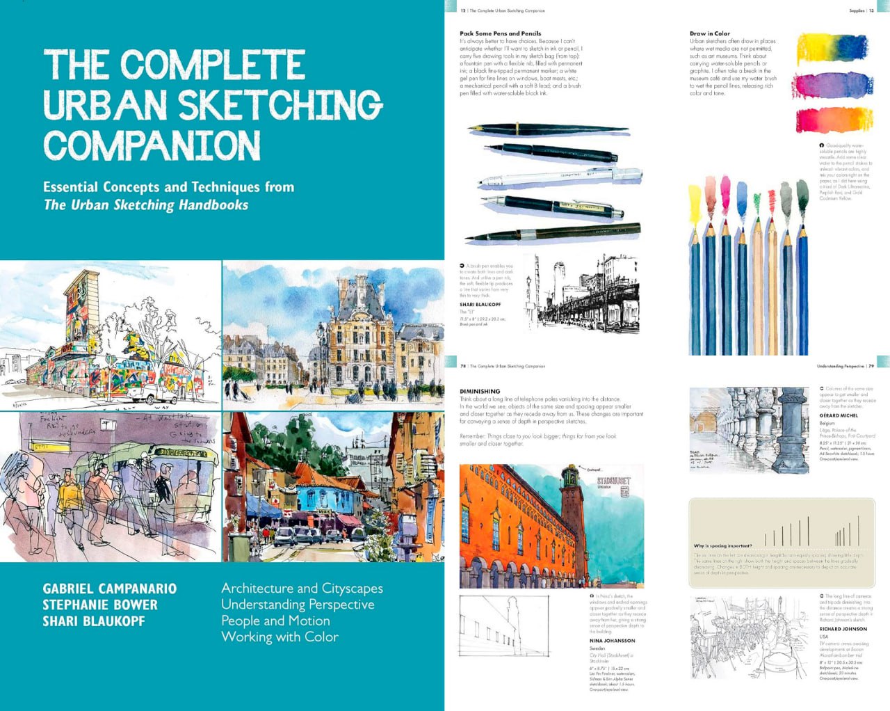 Portada ampliada de THE COMPLETE URBAN SKETCHING COMPANION