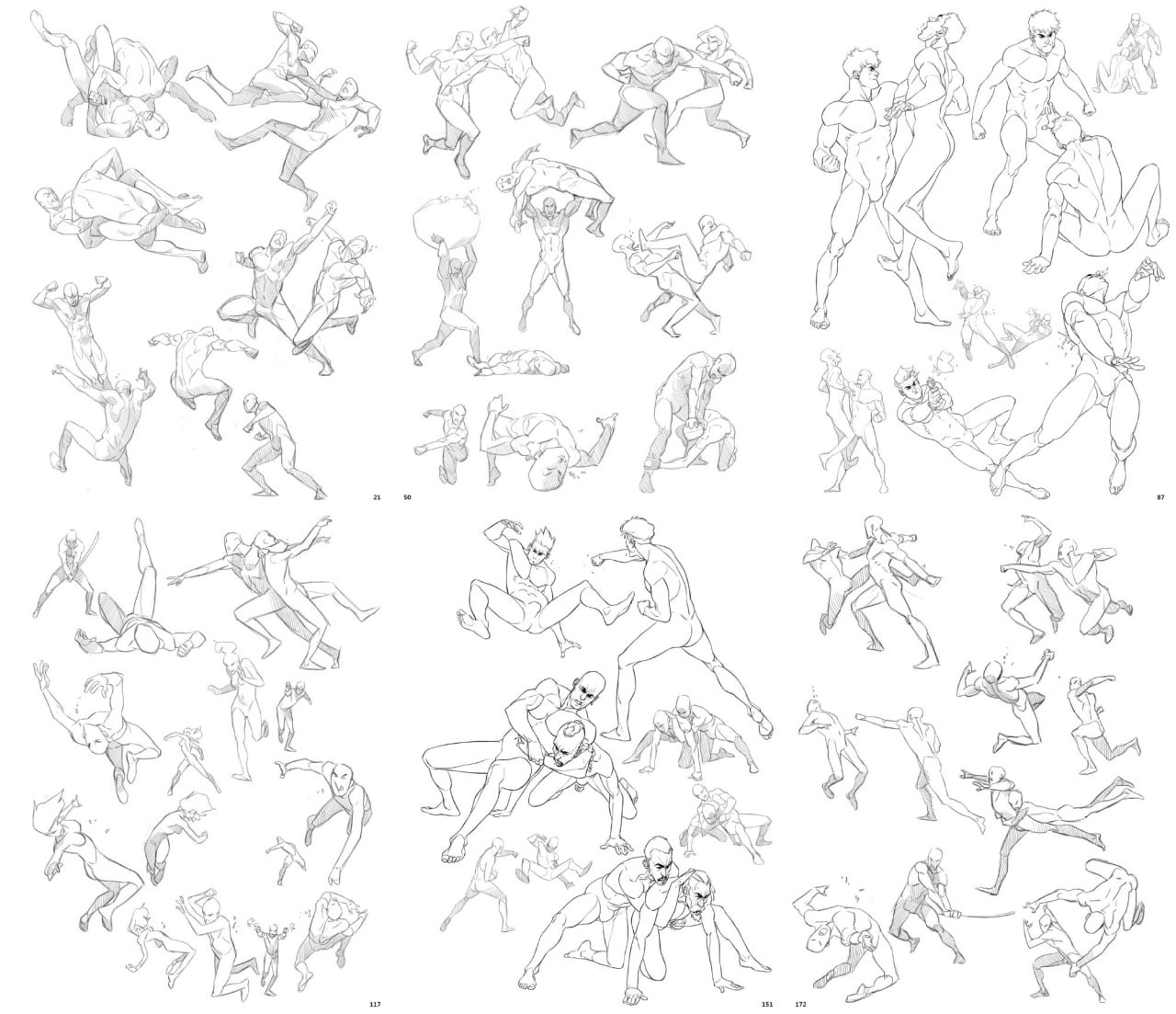 Portada ampliada de «Masters of Anatomy. Fighting Poses»