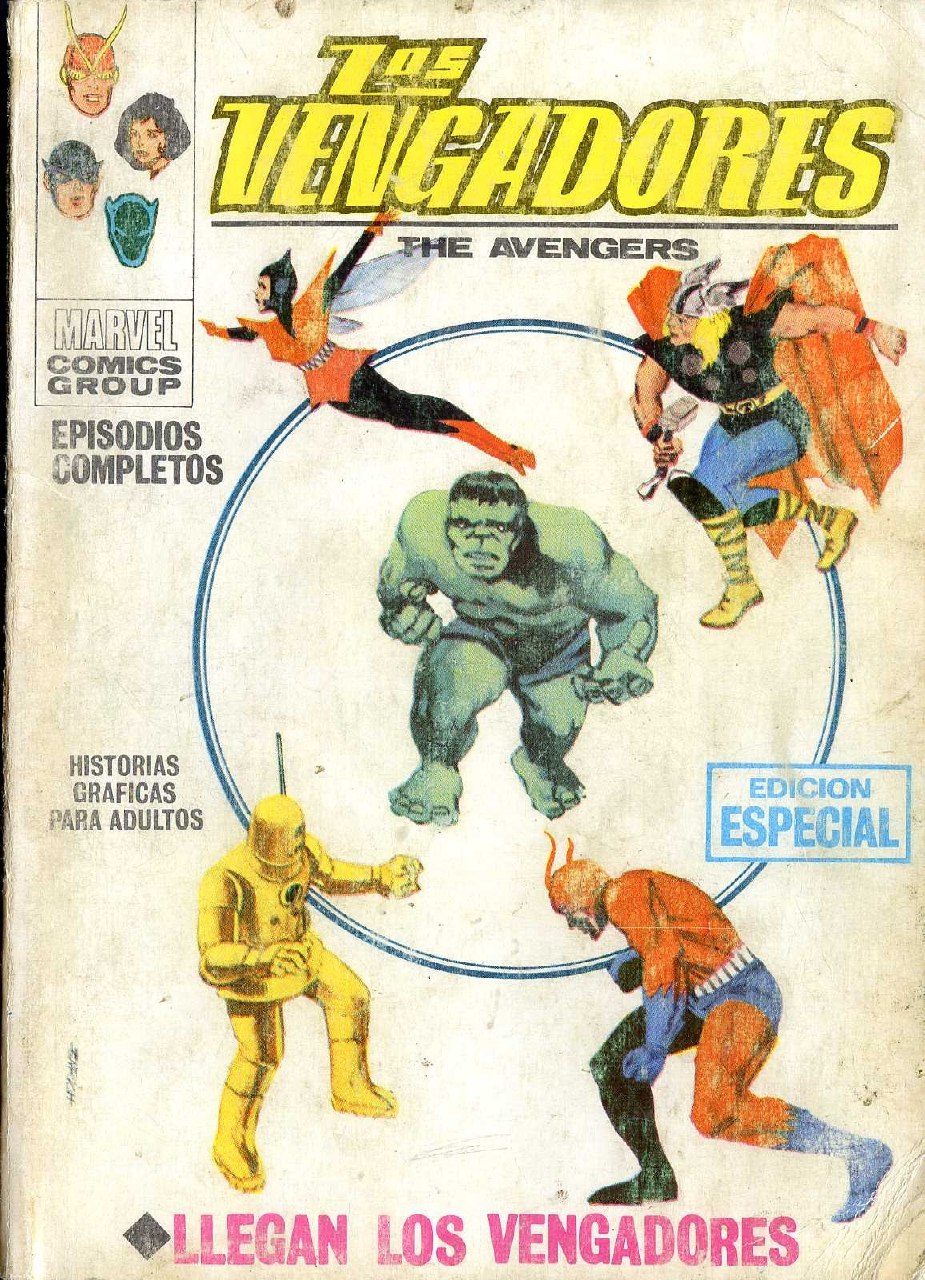 Portada ampliada de Los Vengadores