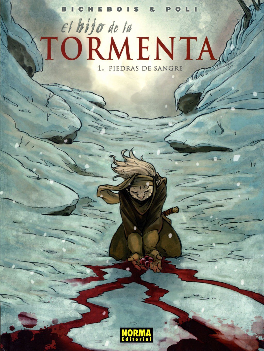 Portada ampliada de El hijo de la Tormenta 1. Piedras de Sangre