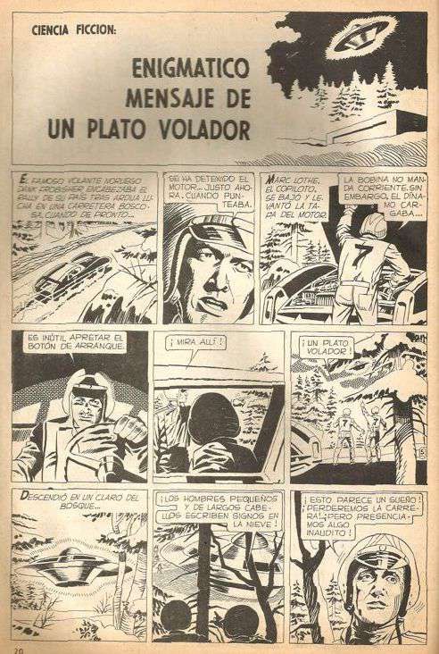 Portada ampliada de ENIGMATICO MENSAJE DE UN PLATO VOLADOR