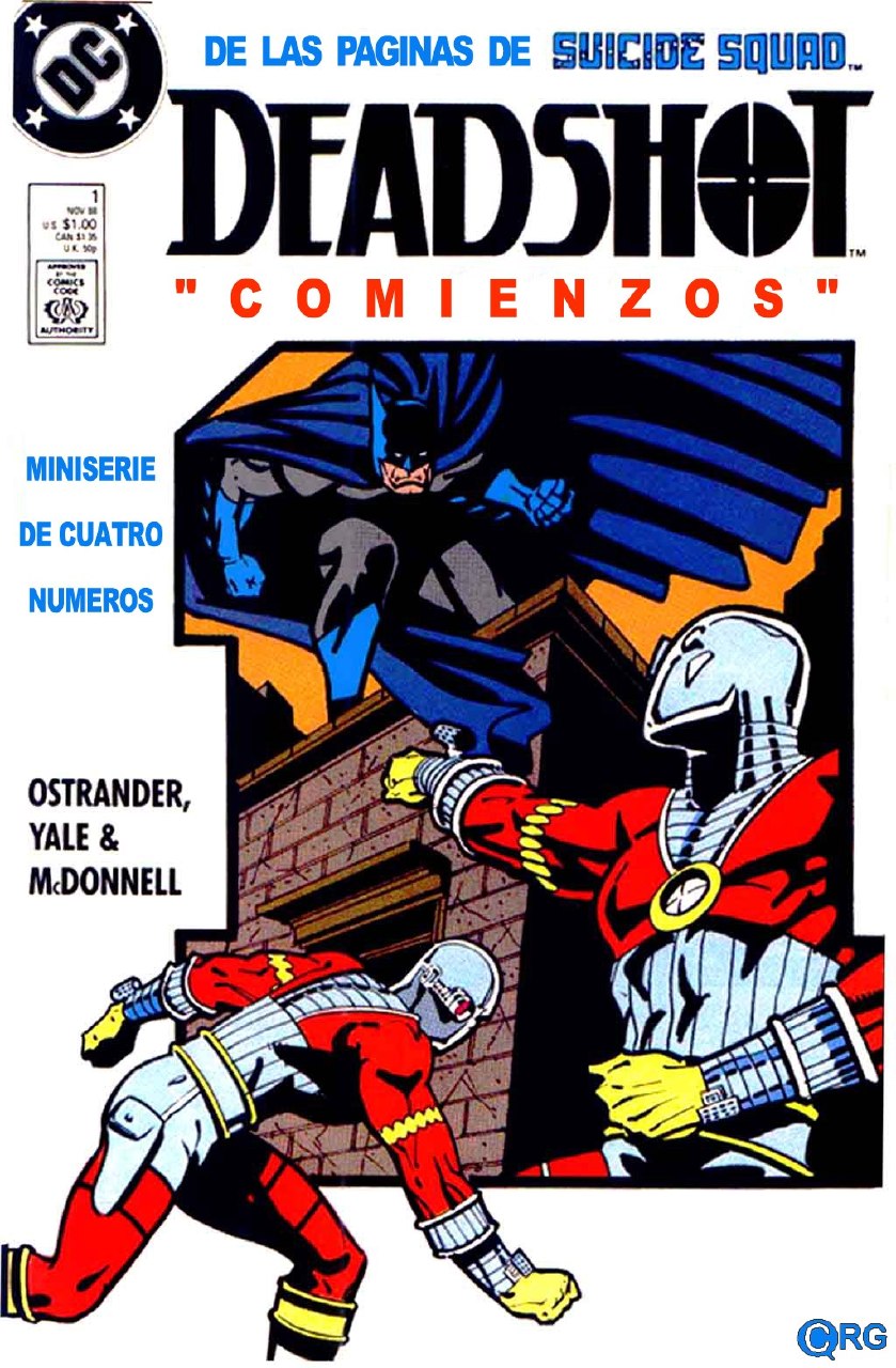 Portada ampliada de DEADSHOT "COMIENZOS"