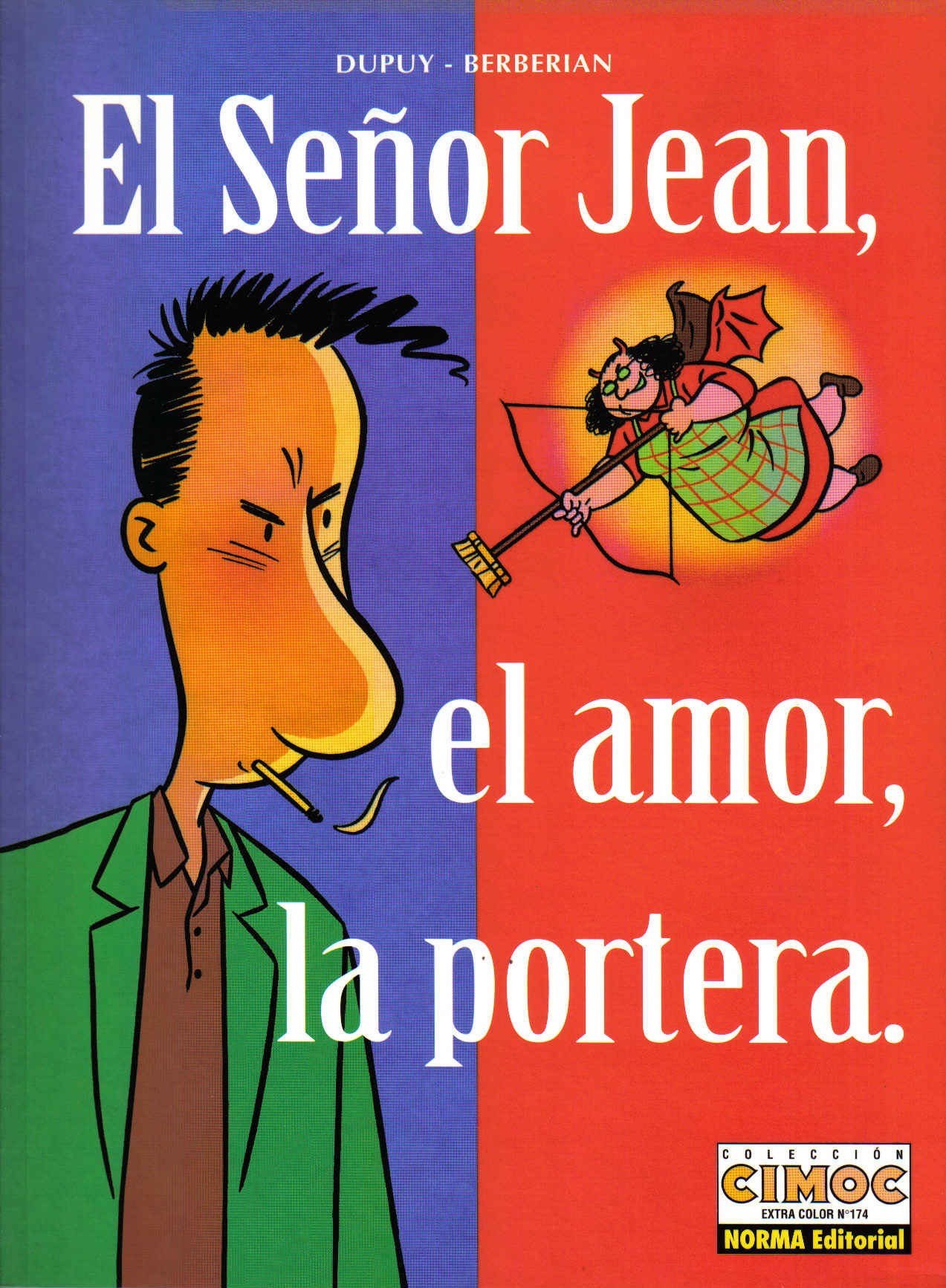 Portada ampliada de El Señor Jean, el amor, la portera.