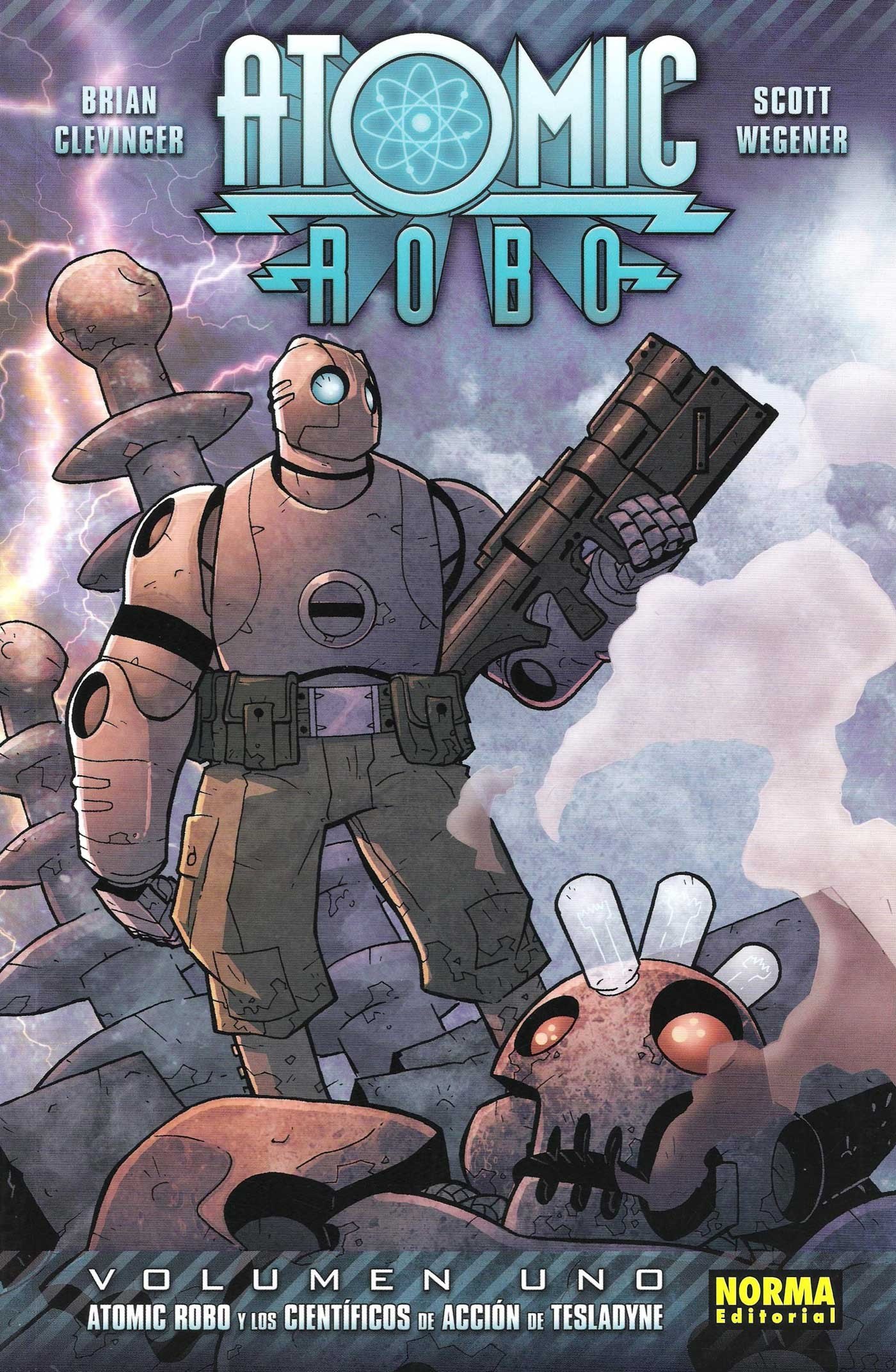 Portada ampliada de ATOMIC ROBO