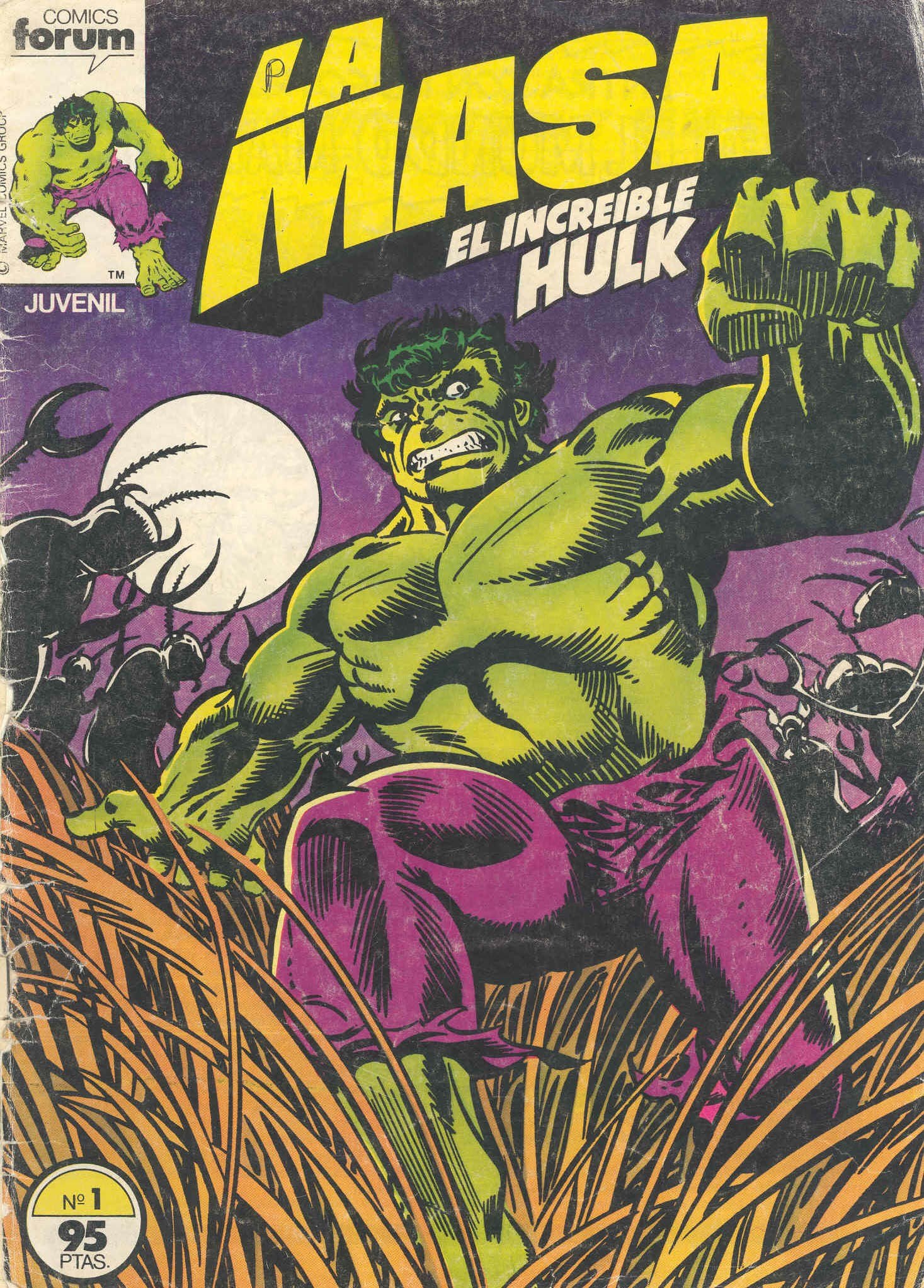 Portada ampliada de LA MASA EL INCREIBLE HULK