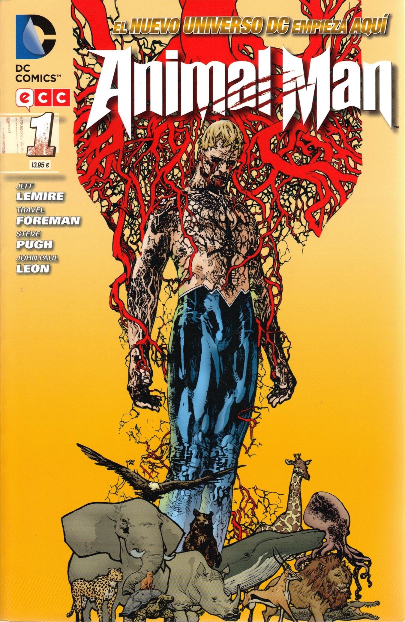 Portada ampliada de Animal Man