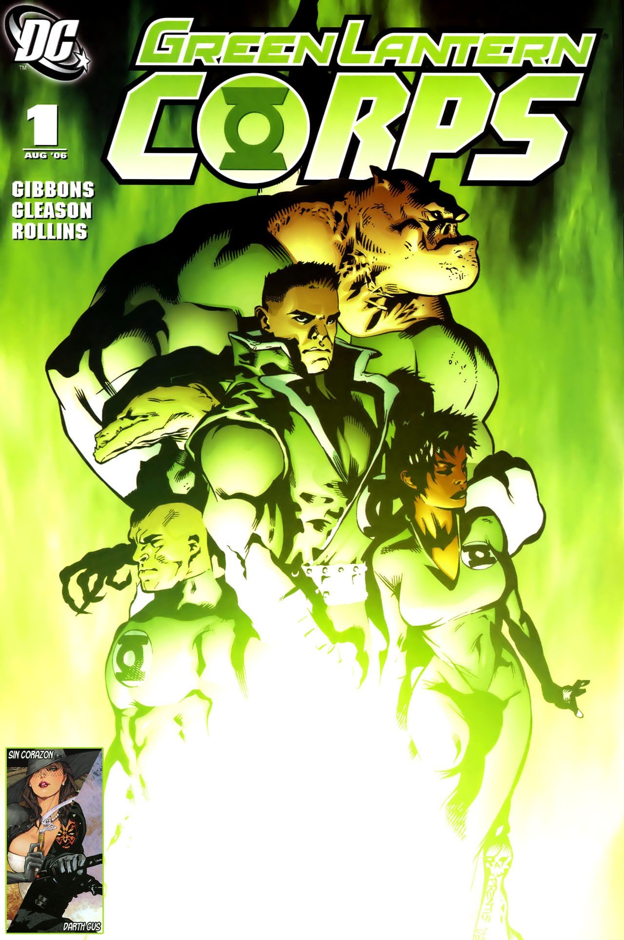 Portada ampliada de Green Lantern Corps