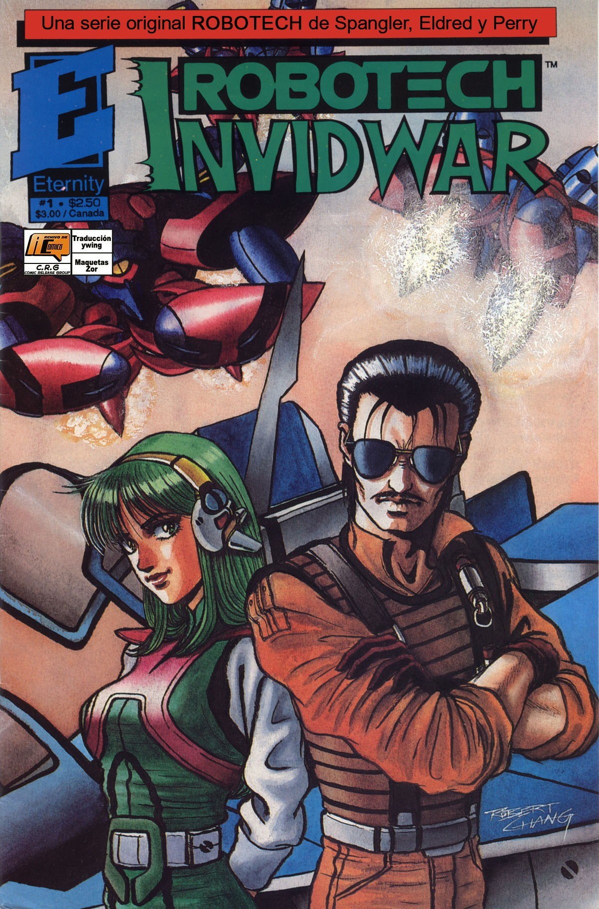 Portada ampliada de Robotech Invidwar