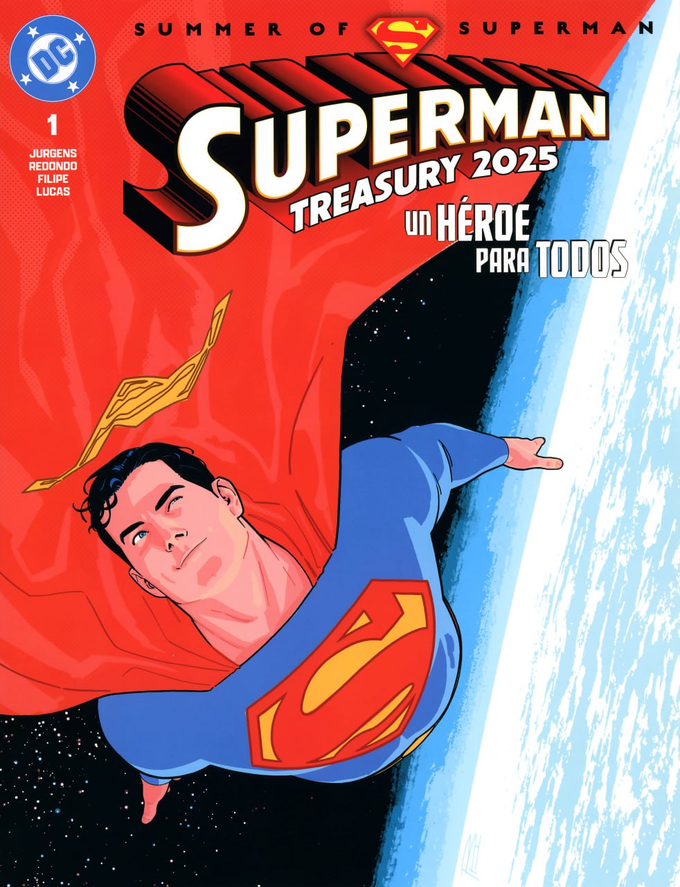 Portada ampliada de SUPERMAN TREASURY 2025